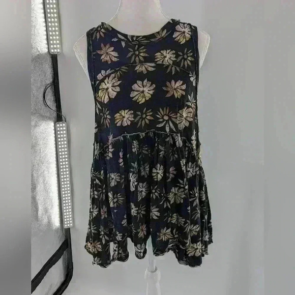 Free People Long Flowy Madison Print Tank Women's Size Small - Picture 2 of 14